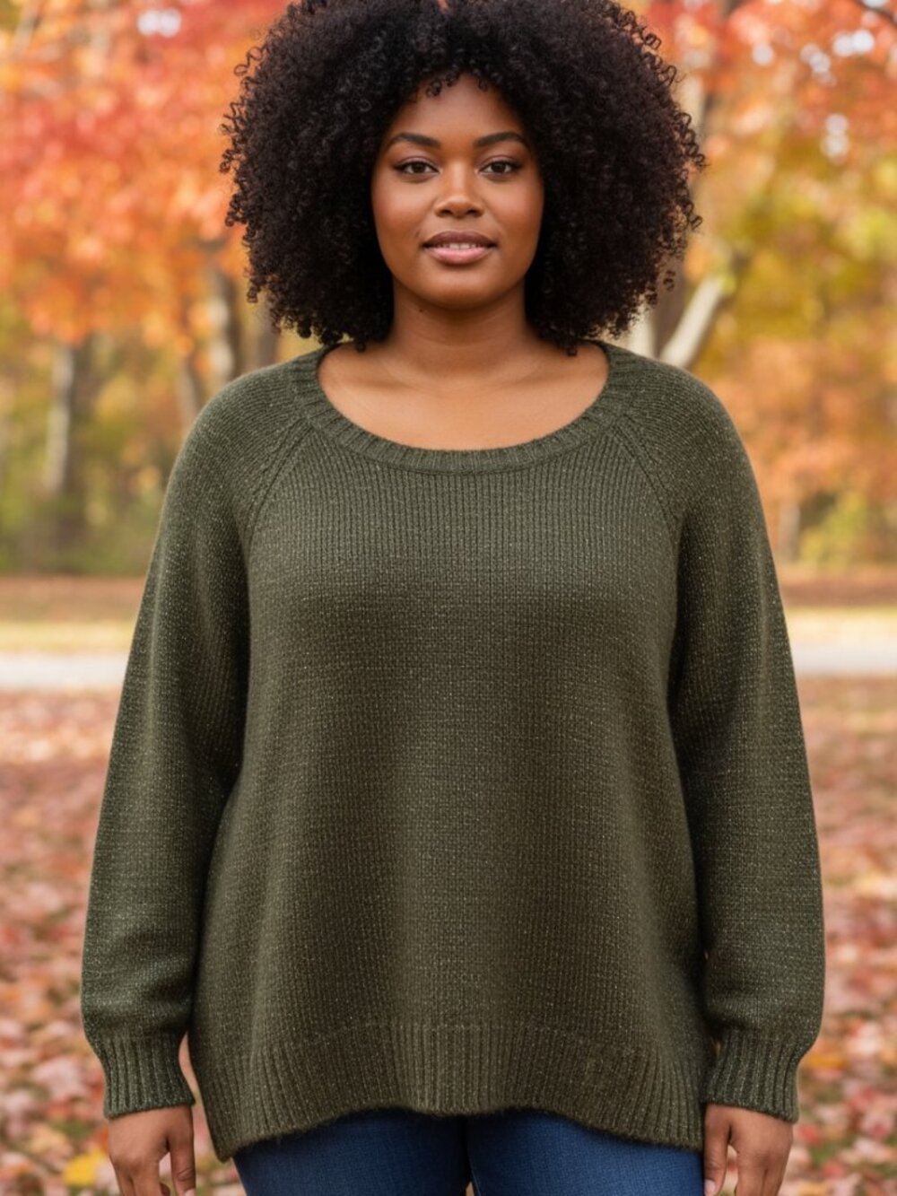 Old Navy Women’s Dark Green Oversized Tunic Sweater Mock Neck, Size XXL